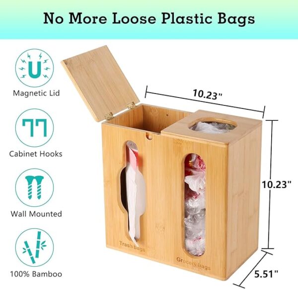 Trash Bag Dispenser & Grocery Bag Holder -2 - Image 3