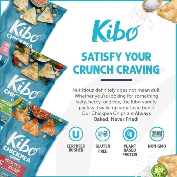 Kibo Chickpea Chips 3 Flavor Variety Pack - Image 3