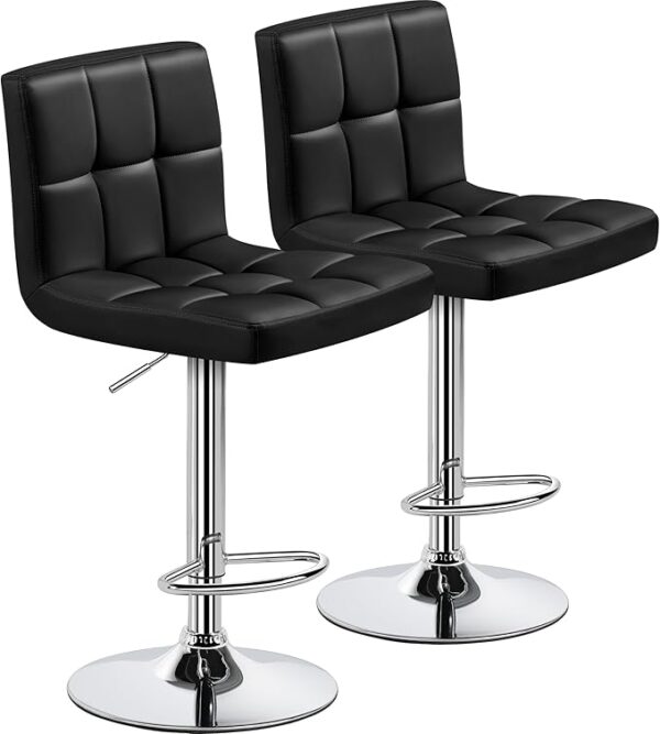 aheetech Bar Stools Set of 2, Adjustable - Image 3