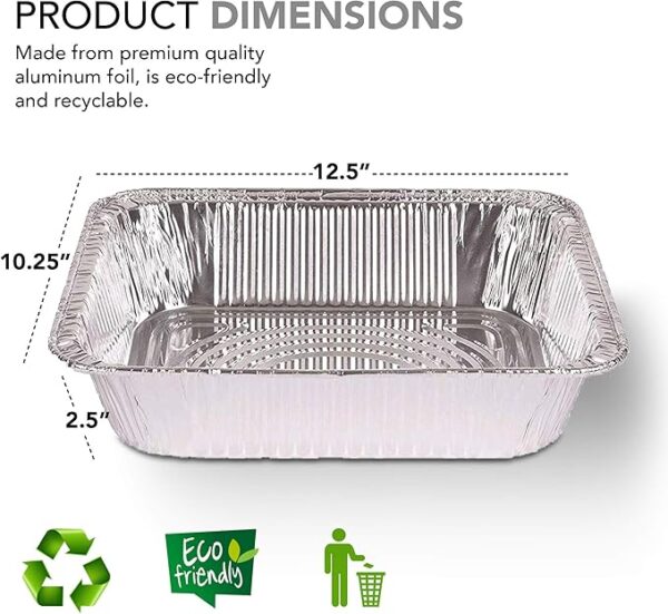 Aluminum Pans 9x13 Disposable Foil Pans - Image 2