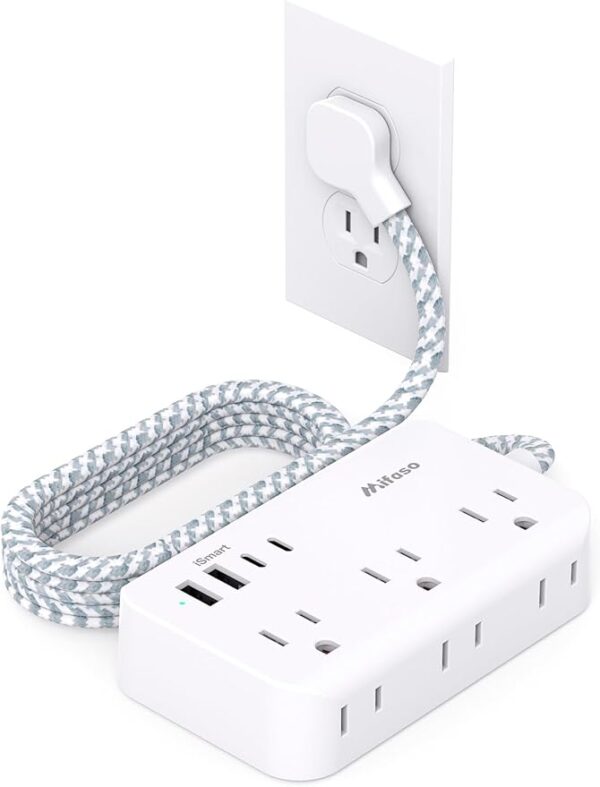 Power Strip Extension Cord - 6 Outlets and 4