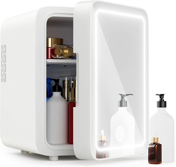 Skincare Fridge - Mini Fridge with Dimmable