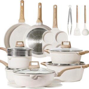 CAROTE 21Pcs Pots and Pans Set, Nonstick