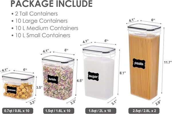 Vtopmart 32pcs Airtight Food Storage - Image 2