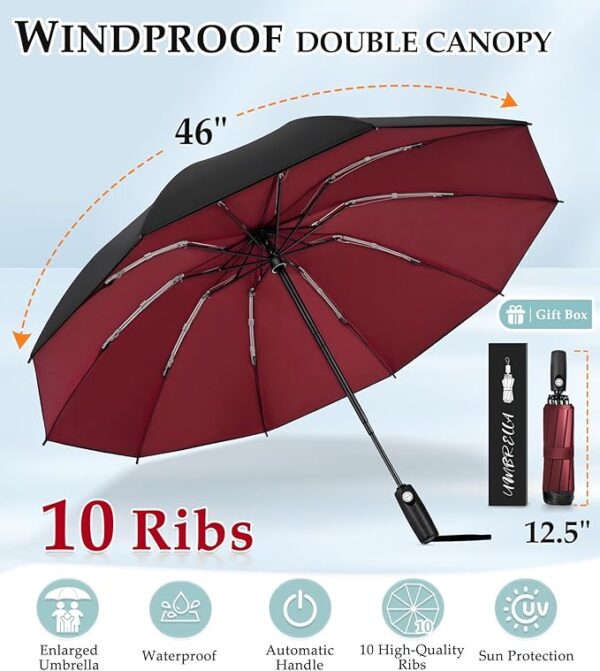 Inverted Umbrella, Strongest Windproof - Image 4