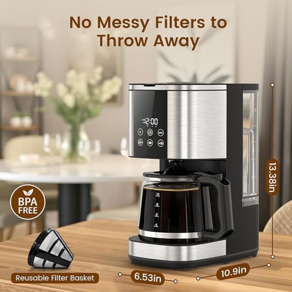 10-Cup Drip Coffee Maker, 24-Hour - Image 2