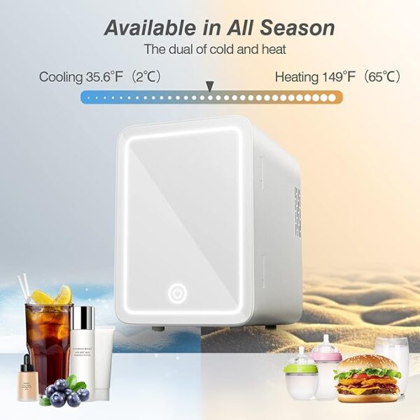 Skincare Fridge - Mini Fridge with Dimmable - Image 2