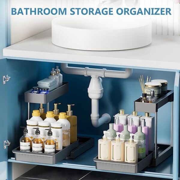 Under Sink Organizer and Storage, 2 Pack - Image 2
