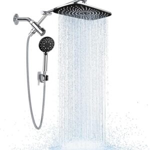 Veken 11.8 Inch Rain Shower Head Combo with