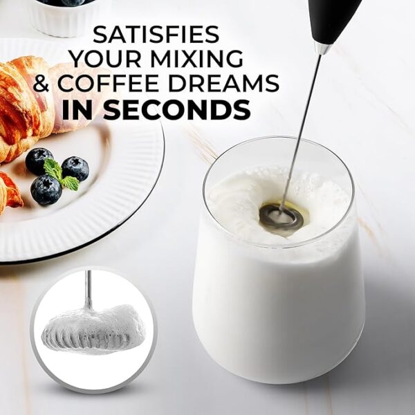 Zulay Kitchen Premium Gift Milk Frother - Image 2