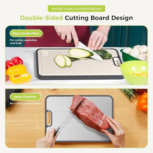 Cutting Board Double Sided, Titanium Cutting - Image 2