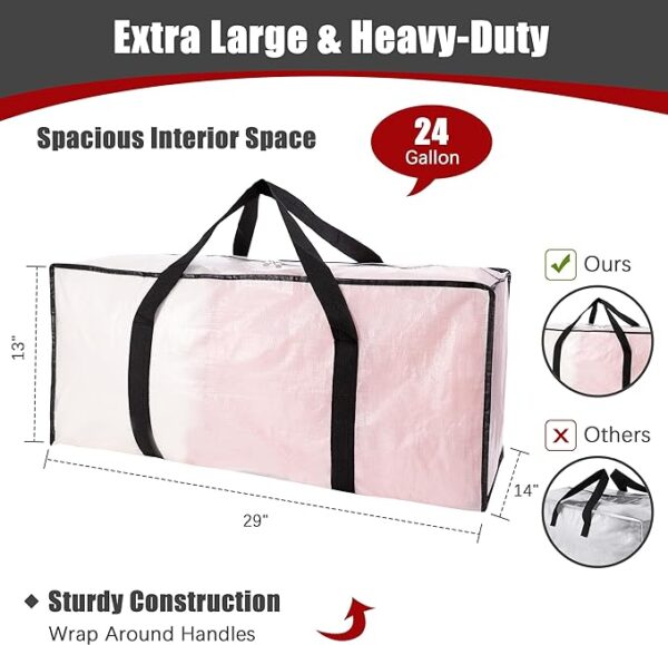 Extra Large Moving Bags with Zippers &