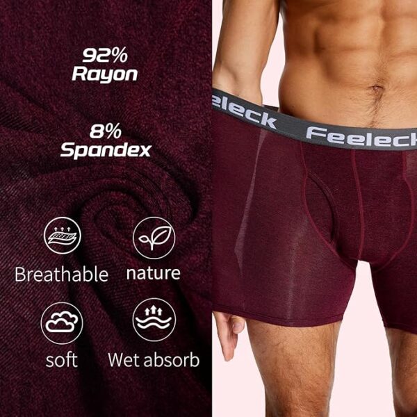 Mens underwear Rayon Boxer Briefs 7-Pack - Image 2