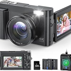 4K Digital Camera for Photography and Video,