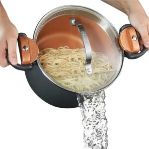 GOTHAM STEEL 5 Qt Ceramic Stock Pot
