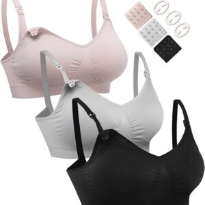 HOFISH 3PACK Full Bust Seamless Nursing