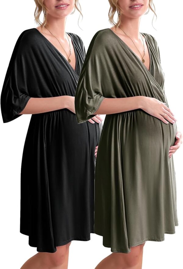 Ekouaer 3 in 1 Labor/Delivery/Hospital Gown 2 - Image 2