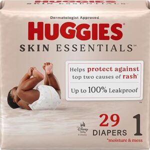 Huggies Size 1 Diapers, Skin Essentials Baby