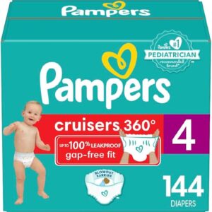 Pampers Diapers - Cruisers 360 - Size 4, 144 Count