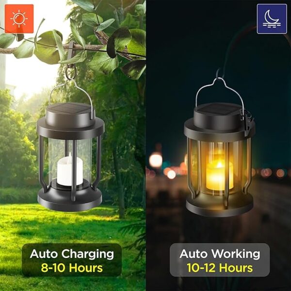 Solar Lantern Outdoor Indoor Use – Hanging - Image 2