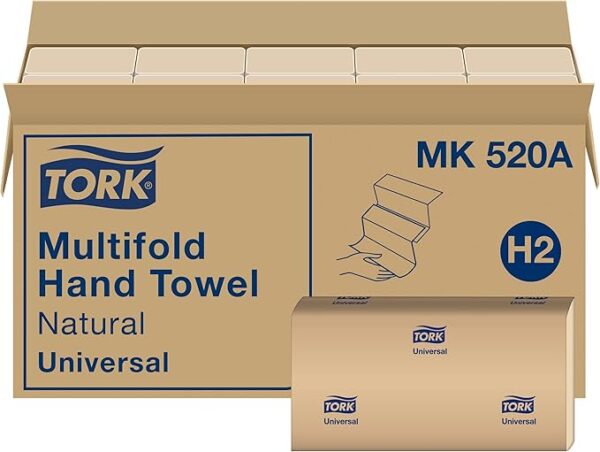 Tork Multifold Hand Towel, Natural, 100%