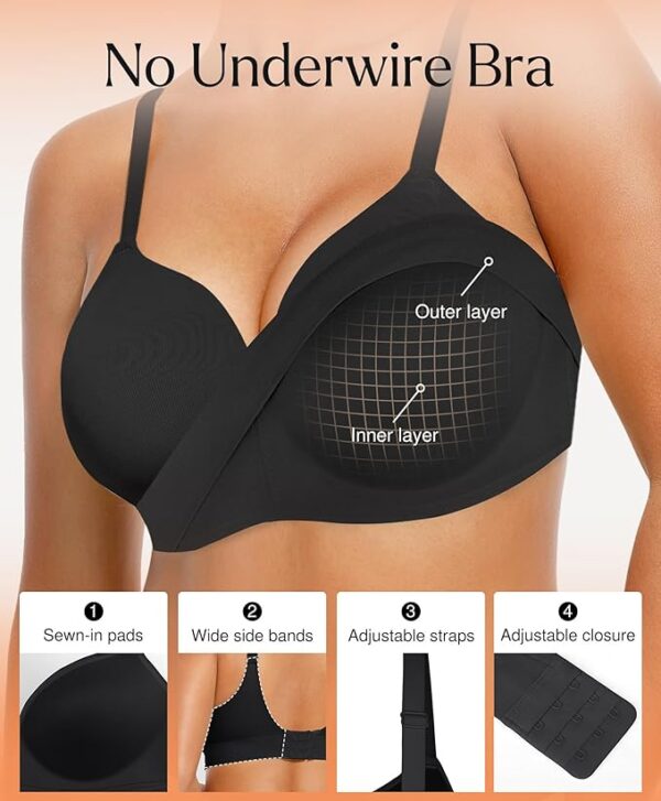 Popilush Bras for Women Support Push Up - Image 2