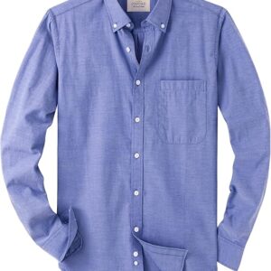 Alimens & Gentle Mens Solid Oxford Shirt Long