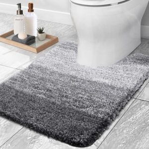 OLANLY Luxury Toilet Rugs U-Shaped 24x20