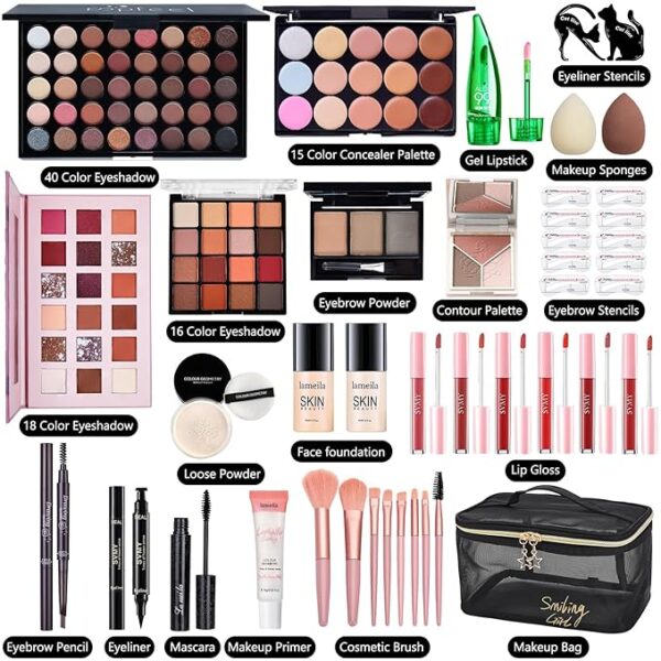 All in One Makeup Kit for Women Full Kit, - Image 2
