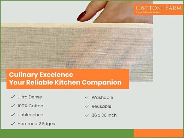 Cotton Farm Grade 100 XL Cheese Cloths - Straining - Image 2