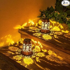 2 Pack Dragonfly Solar Lanterns Outdoor