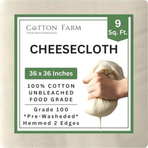 Cotton Farm Grade 100 XL Cheese Cloths - Straining