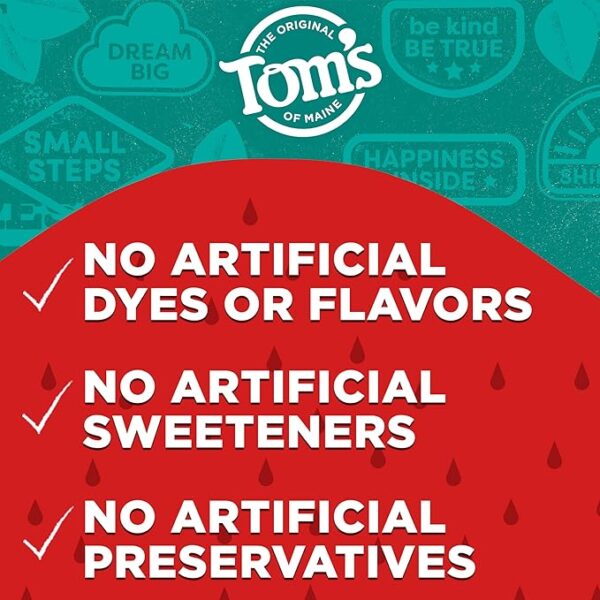 Tom's of Maine ADA Approved Fluoride Kids Toothpaste - Image 2