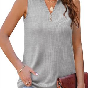 Ribbed Tank Tops for Women 2025 Summer