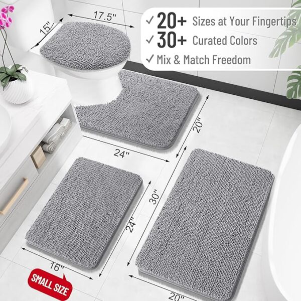 OLANLY Bathroom Rugs 30x20, Extra Soft - Image 2