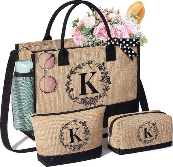 Personalized Gifts for Women Tote Bag, Initial