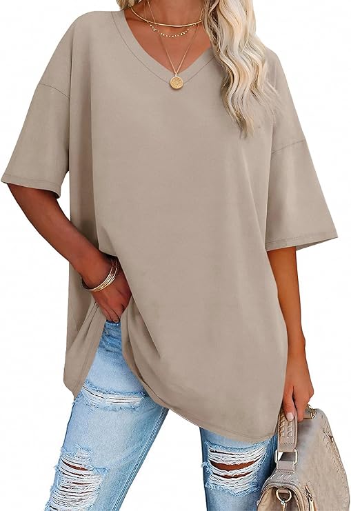 Limited time deal $6.79 15% Off Womens Oversized Tshirts