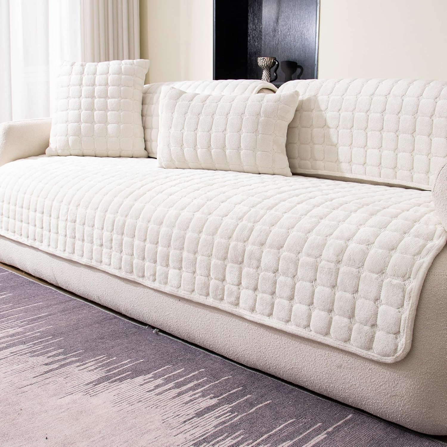 Limited deal $14.43 with 15 % Off Velvet Couch Cover